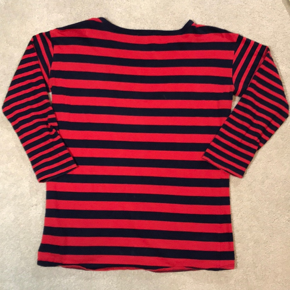 Gap navy and red three quarter length T-shirt - Picture 3 of 8